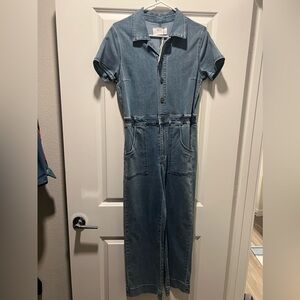 NWT Women Kancan Denim Jumpsuit